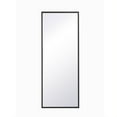 thumbnail image 1 of Metal frame rectangle mirror 14 inch in Black, 1 of 5