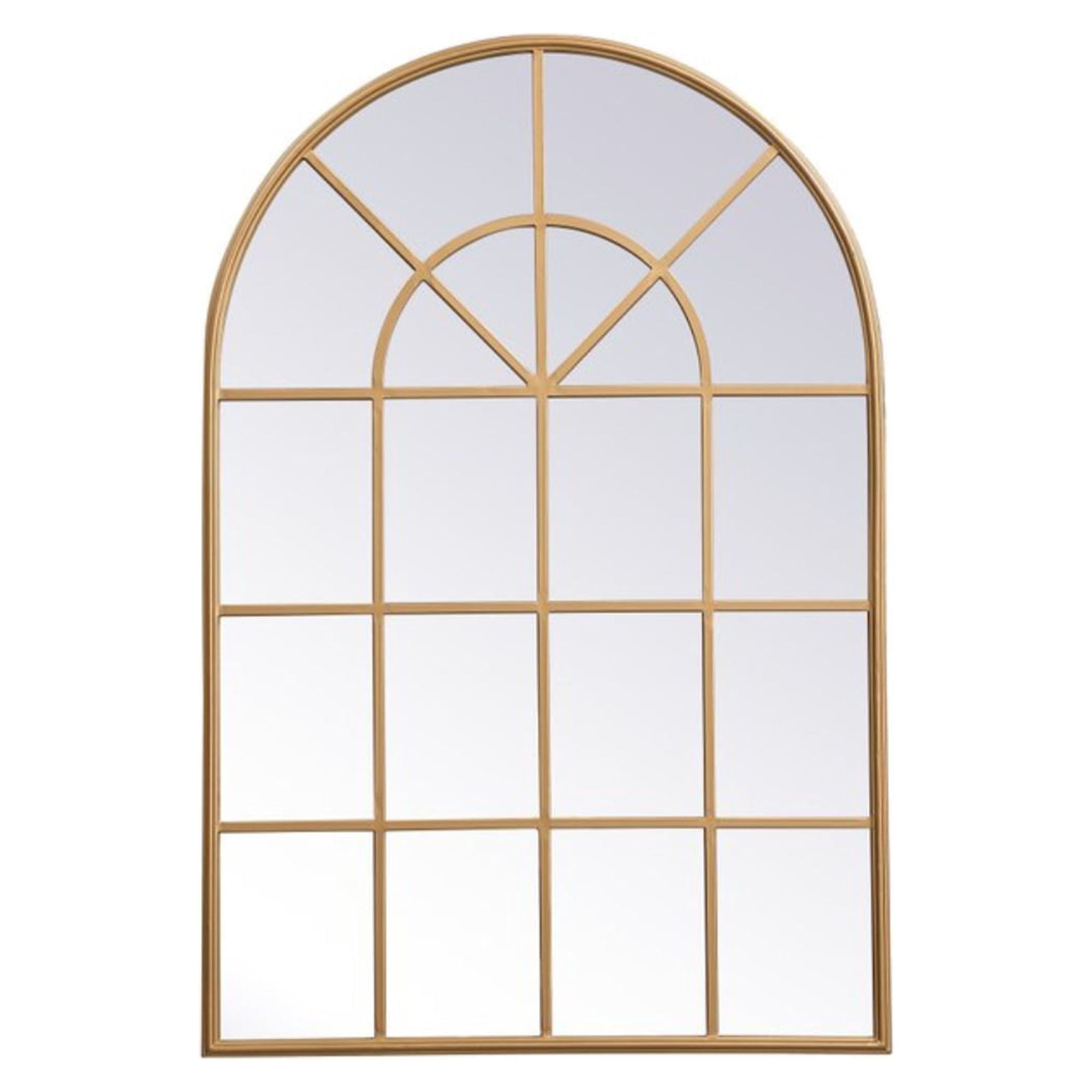 Metal frame rectangle mirror 14x28 inch in in Brass - Walmart.com
