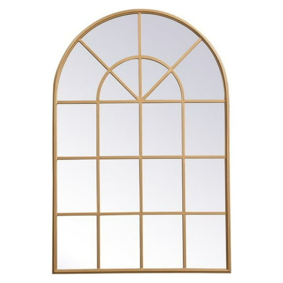 Metal frame rectangle mirror 14x28 inch in in Brass