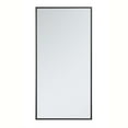 thumbnail image 1 of Metal frame rectangle mirror 18 inch in Black, 1 of 5