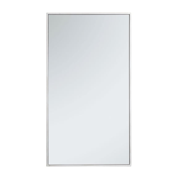 Metal frame rectangle mirror 20 inch in Sliver