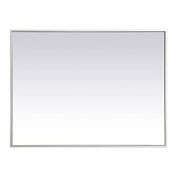 Metal frame rectangle mirror 27 inch in Sliver