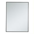thumbnail image 1 of Metal frame rectangle mirror 30 inch in Black, 1 of 5