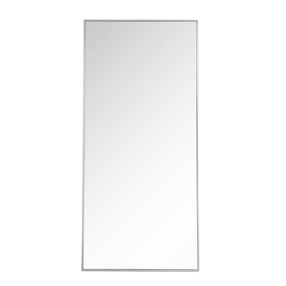 Metal frame rectangle mirror 30 inch in Sliver