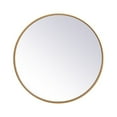 thumbnail image 1 of Metal frame round mirror 21 inch in Brass, 1 of 5