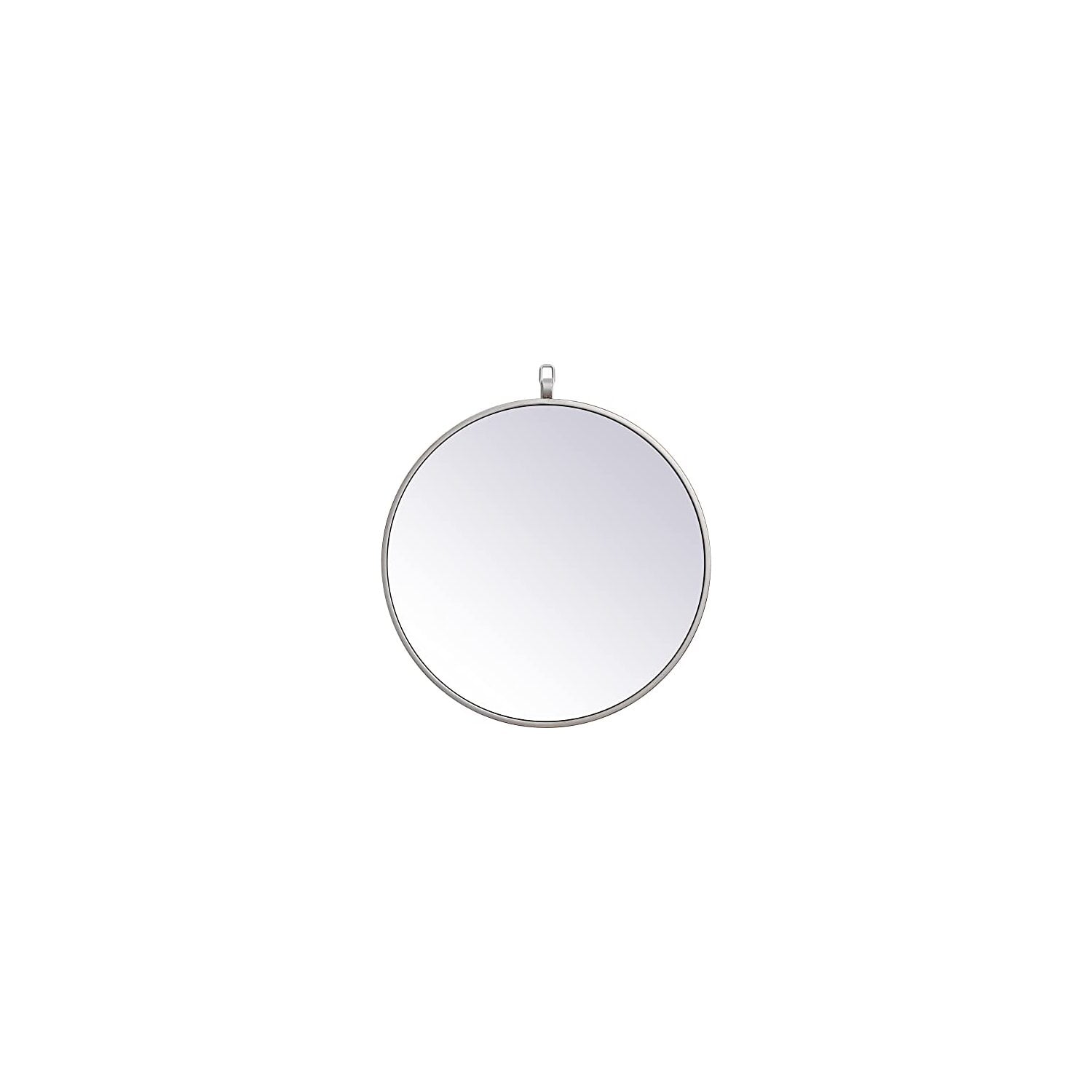 Contemporary Silver Wood Rectangular Wall Mirror 18"