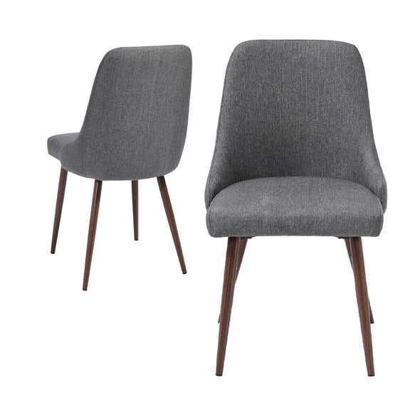 Metal - legged Solid Pattern Chairs / Suitable for Dining