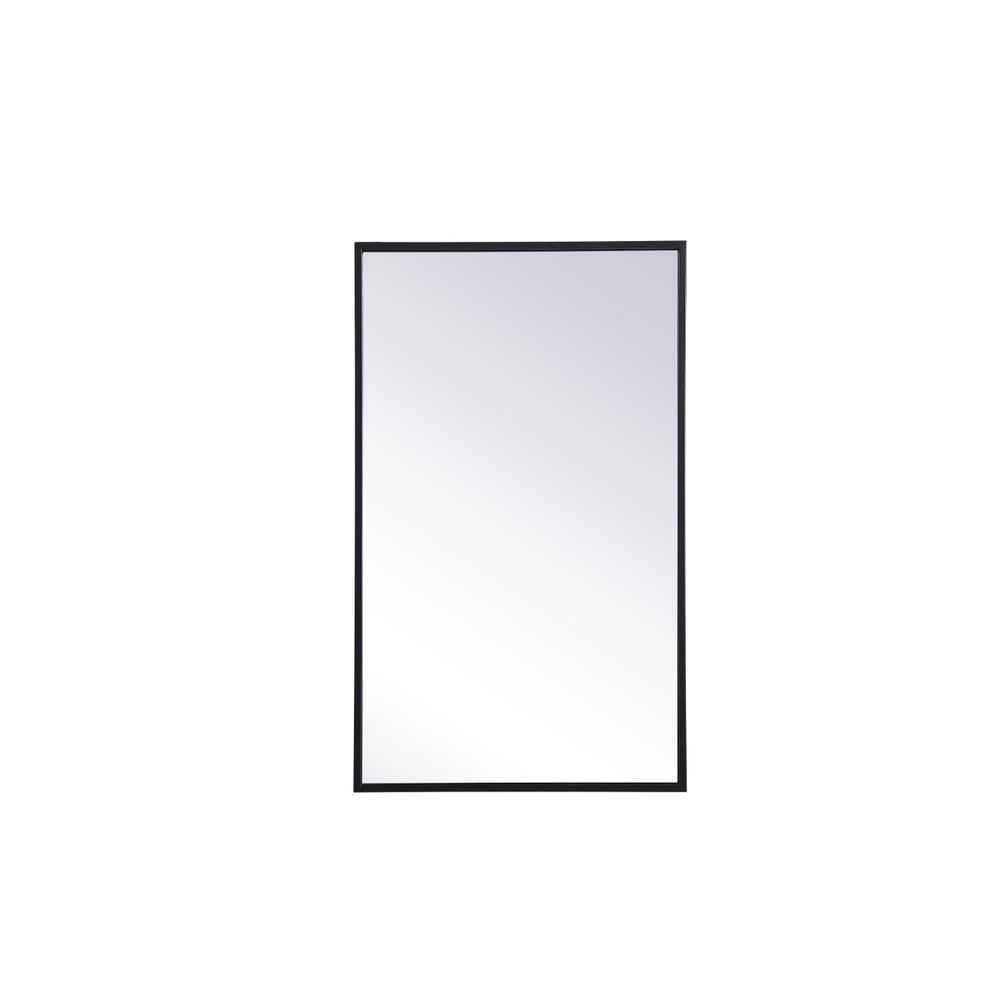 Wyn Black Minimalist Medicine Cabinet with Chrome Steel Hardware