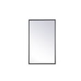 thumbnail image 1 of Metal mirror medicine cabinet 17 inch x 28 inch in Black, 1 of 9