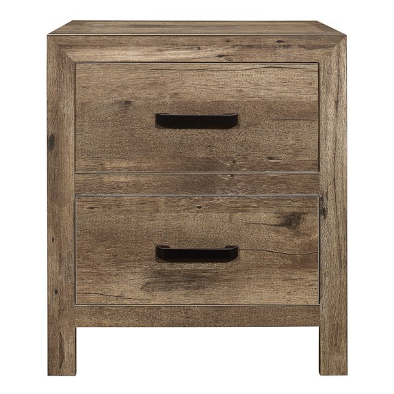 Metal on Metal Glides / Bedroom Setup / Weathered Pine Nightstand