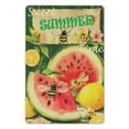 thumbnail image 1 of Metal plaque, Vintage Sweet Summer Watermelon Lemonade Metal Wall Sign - Rustic Tinplate Decor with Vibrant Colors, Perfect for Home, Cafe, Office, 8"x12", Lemon Kitchen Decor, 1 of 7