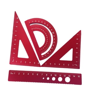 Metal protractor, aluminum ruler, metal set square, triangle ruler, drafting triangle, etc