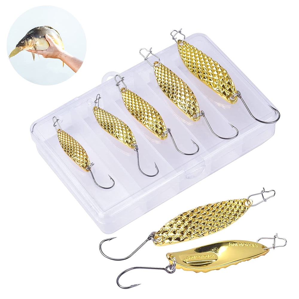 Metal sequins Golden and silver oblique piece leech simulation bait fishing  tackle