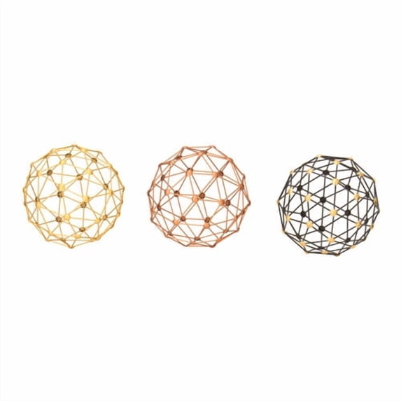 Metal Sphere 3 Assorted 10""D