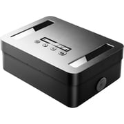 Metal Time Lock Box Phone Box with Timer Timed Locking Safe Self-Control Container USB C Charge Child Lock Audio Prompt Release Storage Locker for Phone/Medicine