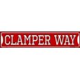 thumbnail image 1 of Metal tin sign Clamper Way Street Retro S 4x16 Inch Look Home Club Bar Poster wall art decoration, 1 of 4