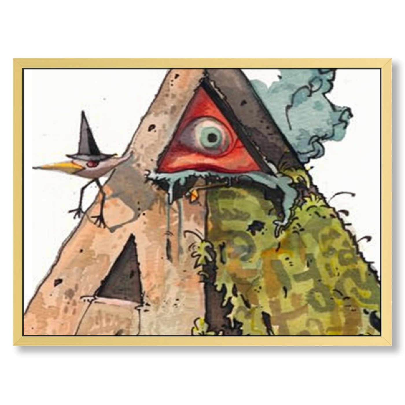 Metal wall sign Cartoons And Games Bill Cipher - Walmart.com