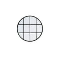 thumbnail image 1 of Metal windowpane mirror 32 inch in in x 32 inch in in Black, 1 of 3