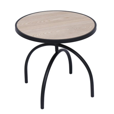 Metal with Wood Top Side Table Modern Design Style Living Room