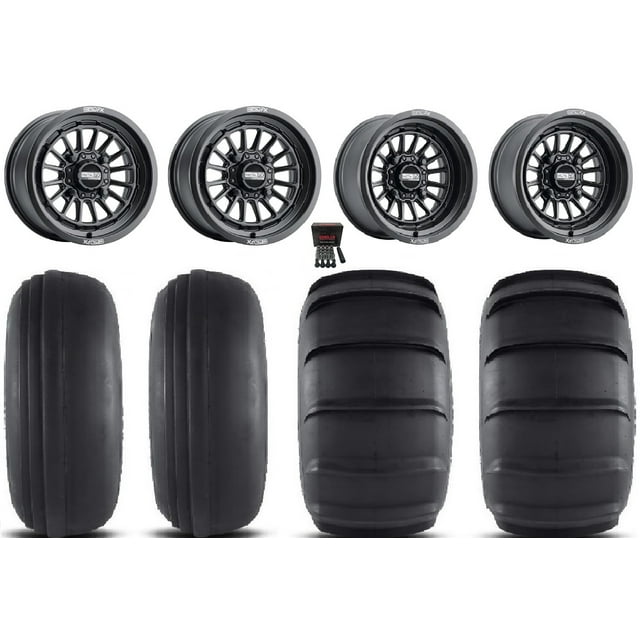 MetalFX Delta 15x7/15x10 Wheels Black 32" Sand Slinger Tires CanAm