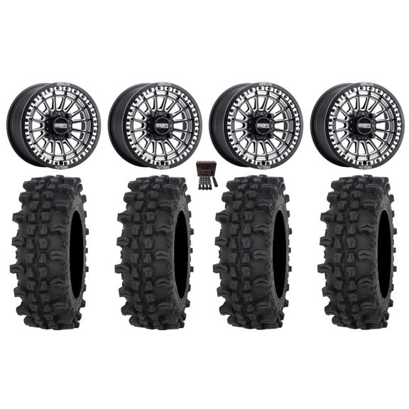 MetalFX Delta Bdlk CC 15" Wheels Bk 32" ACP Tires Polaris RZR XP 1000 / PRO XP / Ranger XP 900/1000