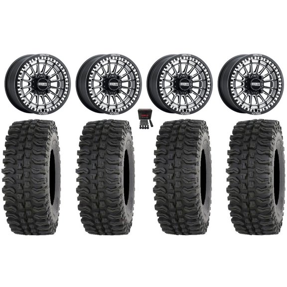 MetalFX Delta Bdlk CC 15" Wheels Bk 35" BDC Tires Polaris RZR XP 1000 / PRO XP / Ranger XP 900/1000