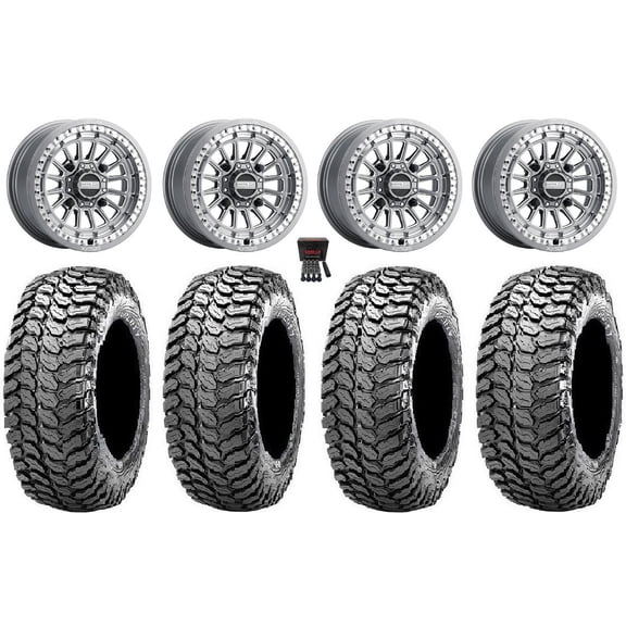 MetalFX Delta Bdlk CC 15" Wheels Gm 29" Liberty Tires Kawasaki Teryx Mule