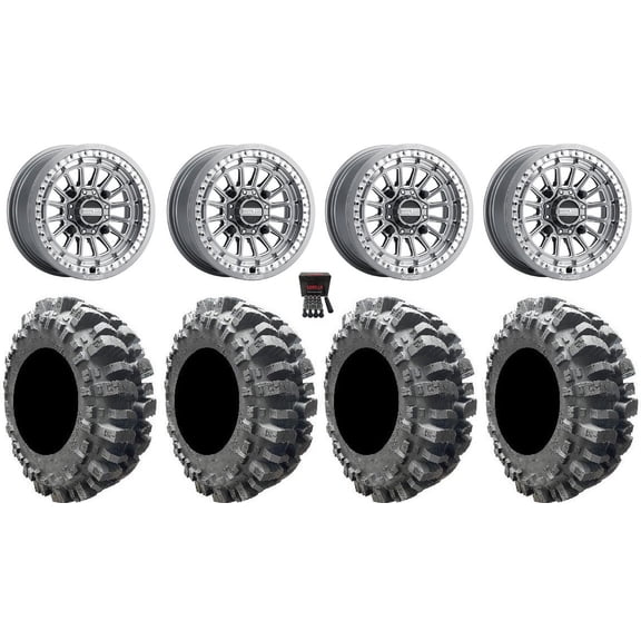 MetalFX Delta Bdlk CC 15" Wheels Gm 30" Bogger Tires Sportsman RZR Ranger