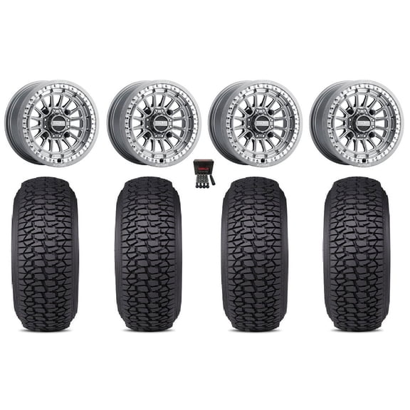 MetalFX Delta Bdlk CC 15" Wheels Gm 30" Regulator2 Tires Kawasaki Mule ProFXT