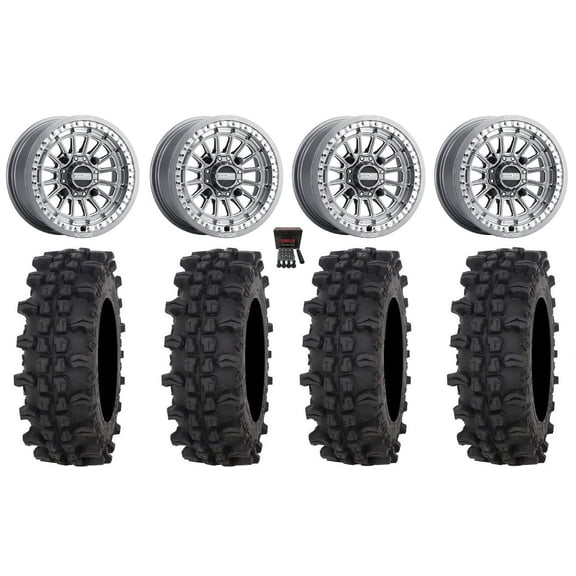 MetalFX Delta Bdlk CC 15" Wheels Gm 32" ACP Tires Can-Am Maverick X3 / Honda Pioneer 1000 / Talon