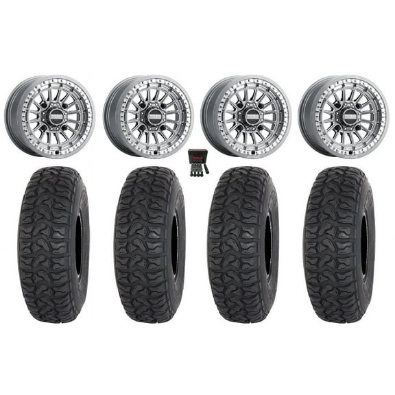MetalFX Delta Bdlk CC 15" Wheels Gm 33" Chicane LT Tires Polaris RZR XP 1000 / PRO XP / Ranger XP 900/1000