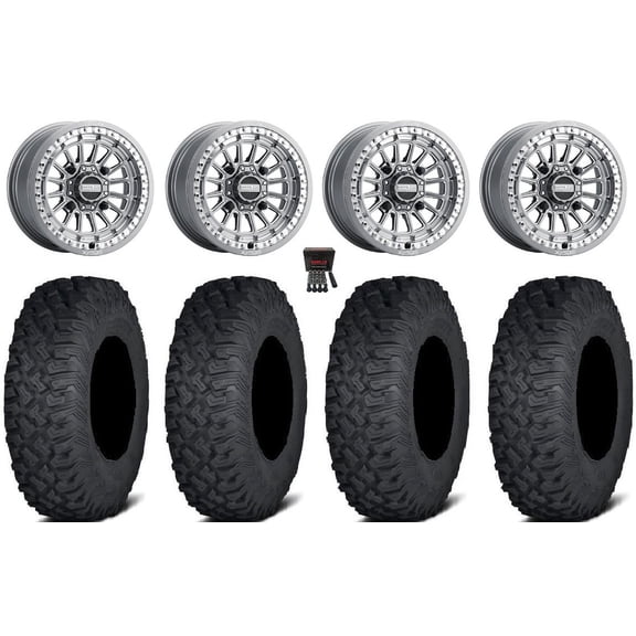 MetalFX Delta Bdlk CC 15" Wheels Gm 35" Coyote Tires Polaris RZR XP 1000 / PRO XP / Ranger XP 900/1000