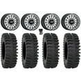 thumbnail image 1 of MetalFX Delta R Bdlk CC 15" Wheels Bk 33" XT400 Tires Polaris RZR Turbo R & Pro R Ranger 1500 Xpedition, 1 of 4