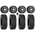 thumbnail image 1 of MetalFX Hitman Beadlock 15" Wheels Black 33" XT400 Tires Can-Am Maverick X3 / Honda Pioneer 1000 / Talon, 1 of 4