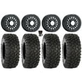 thumbnail image 1 of MetalFX Hitman Beadlock 15" Wheels Black 35" XC450 Tires Can-Am Maverick X3 / Honda Pioneer 1000 / Talon, 1 of 4