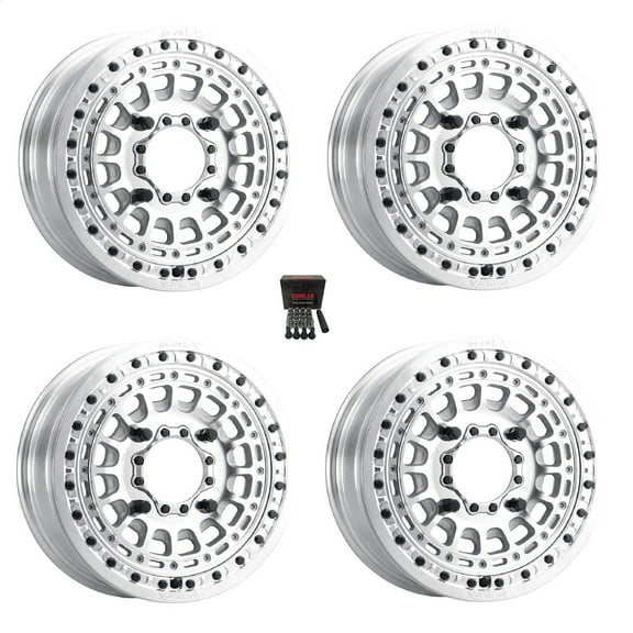 MetalFX Hitman Beadlock 15" Wheels Raw Can-Am Maverick X3 / Honda Pioneer 1000