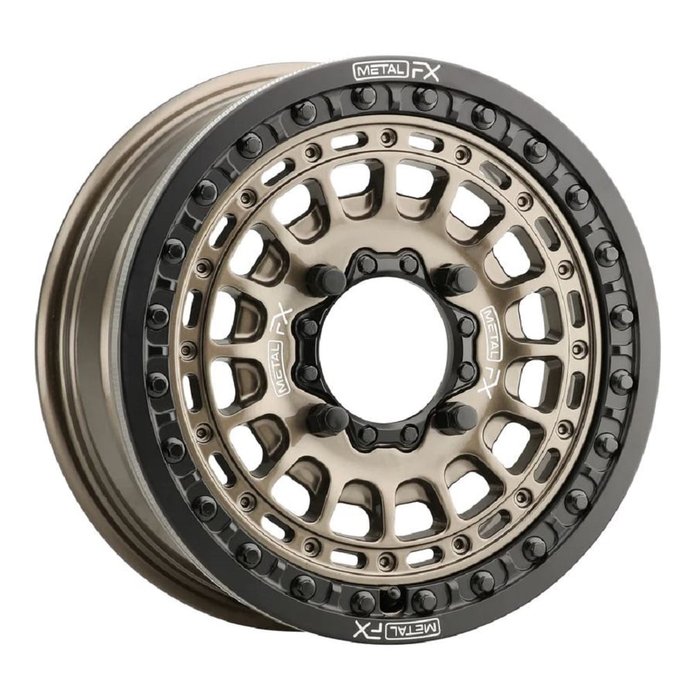 MetalFX Hitman Beadlock 15x6 ATV/UTV Wheel - Bronze/Black 4/137 +38mm ...