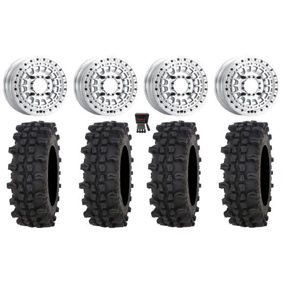 MetalFX Hitman Beadlock 15x6 Wheels Raw 32" ACP Tires Polaris RZR XP 1000 / PRO XP / Ranger XP 900/1000