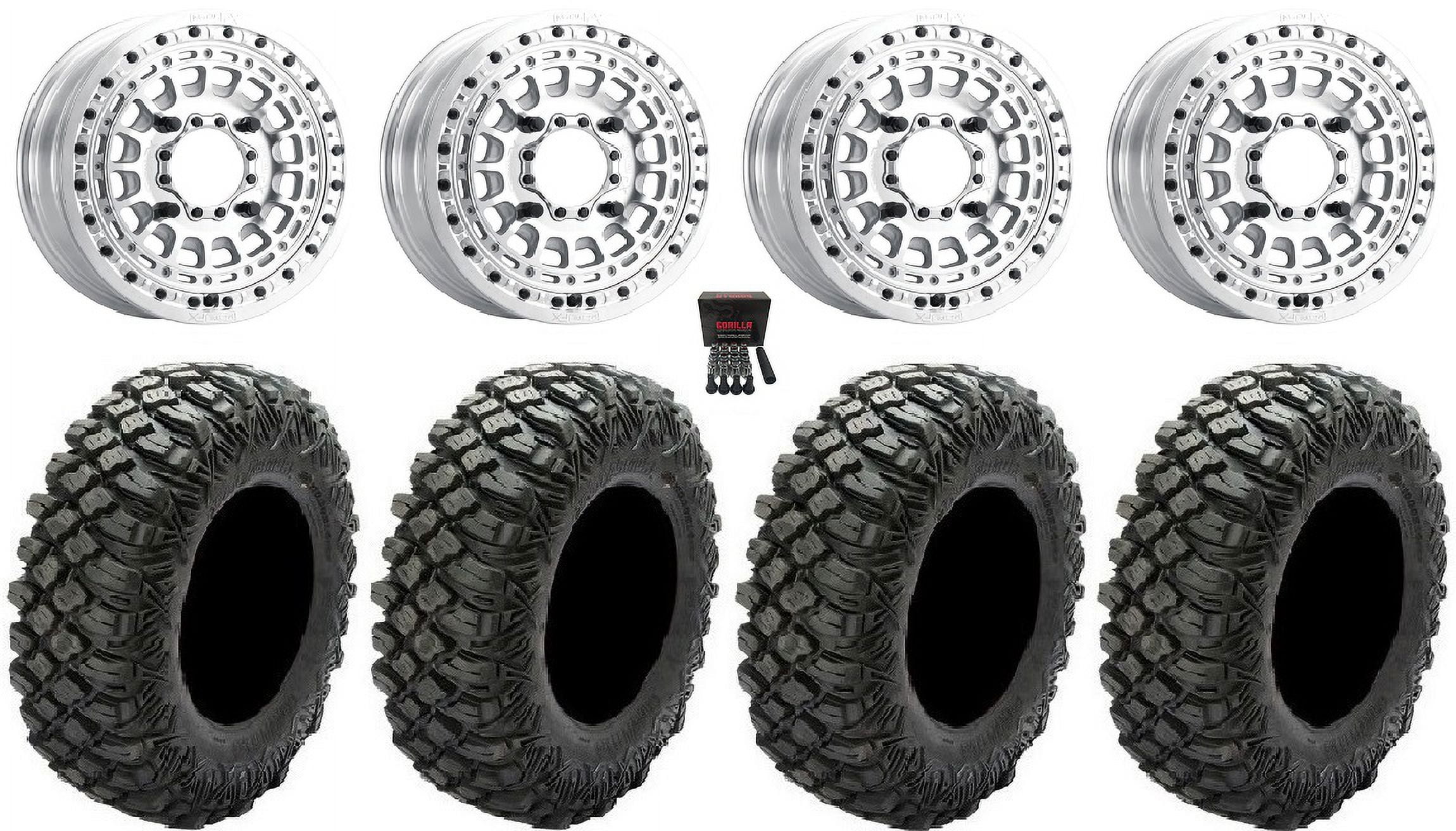 MetalFX Hitman Beadlock 15x6 Wheels Raw 32 MetalFX Hitman Beadlock 15x6 Wheels Raw 32