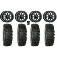 thumbnail image 1 of MetalFX Outlaw Bdlk 15" Wheels Bk 37" RC500 Tires Sportsman RZR Ranger, 1 of 4