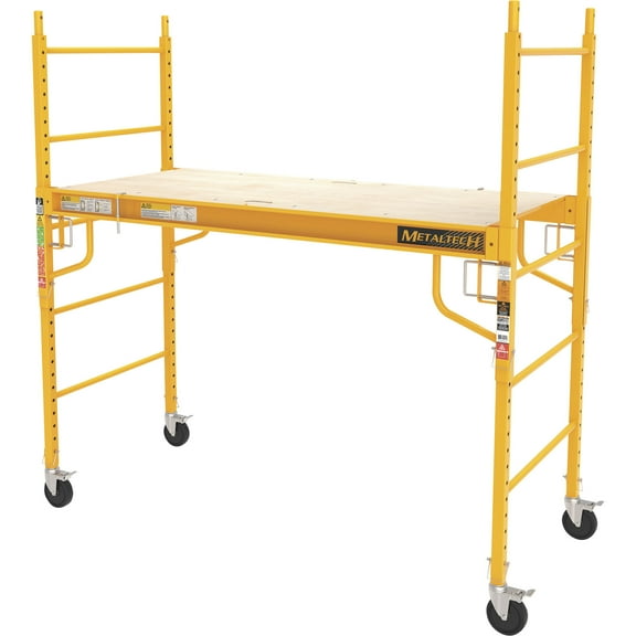 Metaltech Multipurpose 6ft. Baker-Style Scaffold, 1100-Lb. Capacity, Steel, Model# I-CISC