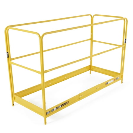 MetalTech 6 Ft Guardrail System Accessory, for Scaffolding Platform, Yellow