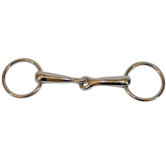 Metalab Malleable Iron Nickle Plated Ring Snaffle