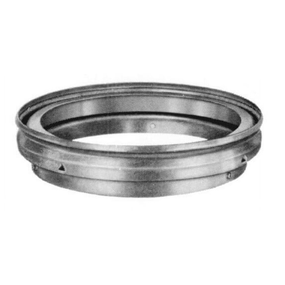 Metalbest 4Rv-I5 Rv 4" X 5" Type B Gas Vent Low Profile Double Wall Increaser - Galvanized