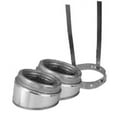 thumbnail image 1 of Metalbest 5T-El15kit Ultra-Temp 5" Class A Chimney Pipe 15 Degree Elbow Kit - Stainless, 1 of 1