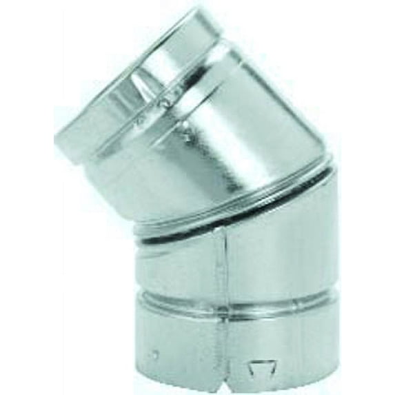 Metalbest 8Rv-El45 Rv 8" Type B Gas Vent 45 Degree Adjustable Elbow - Silver