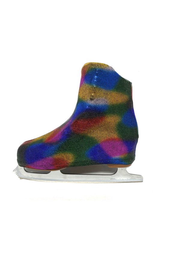 Metalic Ice Skating Boot Covers by Kami-So (Rainbow, Child)