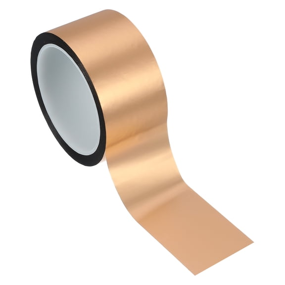 Uxcell Metalized Polyester Film Tape 2 in x 55 Yards Champagne