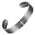 thumbnail image 1 of Metaljc Magnetic Christian Jesus Copper Cuff Bracelet for Men Women, Religious Jewelry Gifts, 1 of 6