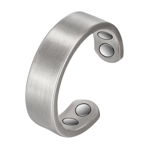 Metaljc Magnetic Pure Copper Cuff Ring for Women, 3500 Gauss Magnet, Adjustable Fashion Jewelry Gift